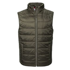 Russell Mens Nano Padded Body Warmer / Dark Olive